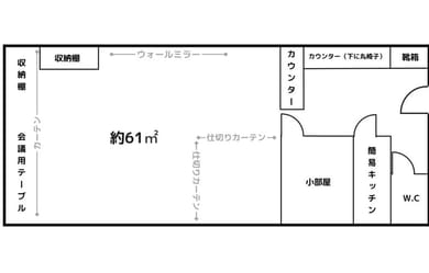 簡易キッチンも完備しております。