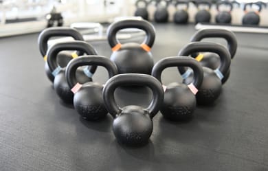 ケトルベル2kg〜40kgまで完備