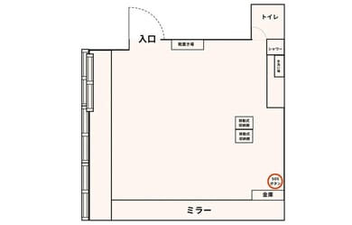スタジオ間取り図