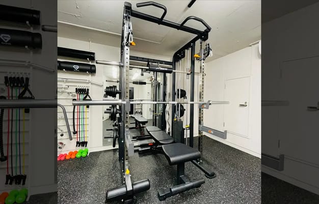 最新のマルチファンクショナルトレーナー&スミス(inpulse)バーベルシャフト2200mm(20kg)・スミスバー1930mm(14kg)をご用意しております