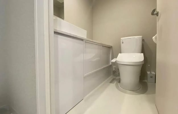 スタジオ内にトイレあり