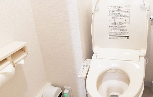 トイレは清掃していて清潔感があります。