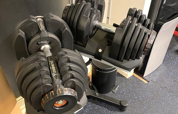 1~40kgのダンベルがあります。