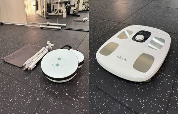 三脚、折り畳み椅子、体組成計