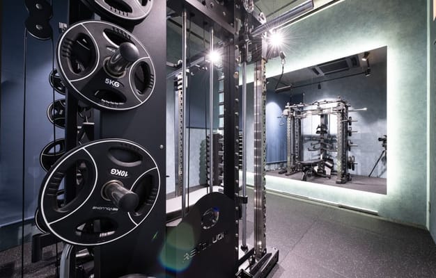 お洒落な空間でトレーニングのモチベーションも上がります。