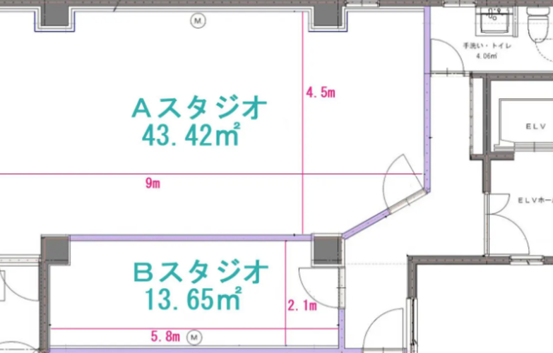 Bスタジオは個人レッスンに最適！